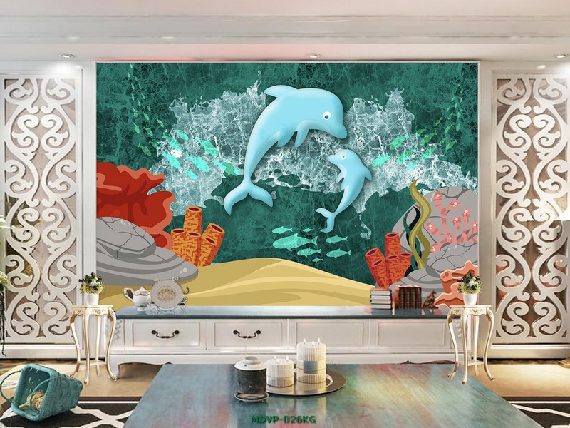 Tranh động vật đại dương  cho bé MDVP-026KG